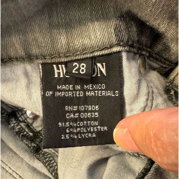 Hudson Nico Midrise Camo Super Skinny Ankle Size 28 - Picture 11 of 14